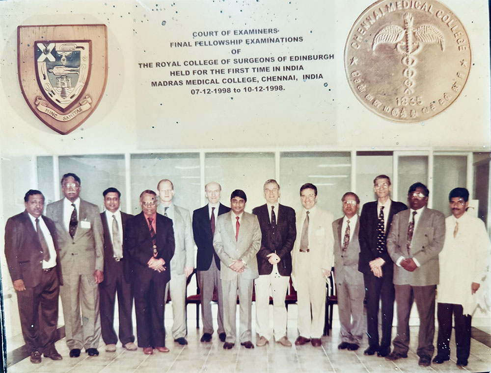 Examination for FRCS organised for the First time in India